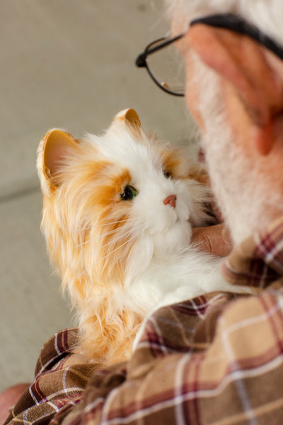 Joy For All- Robotic Orange Tabby Cat Companion Pet- NEW WITH SLIGHTLY DAMAGED BOX