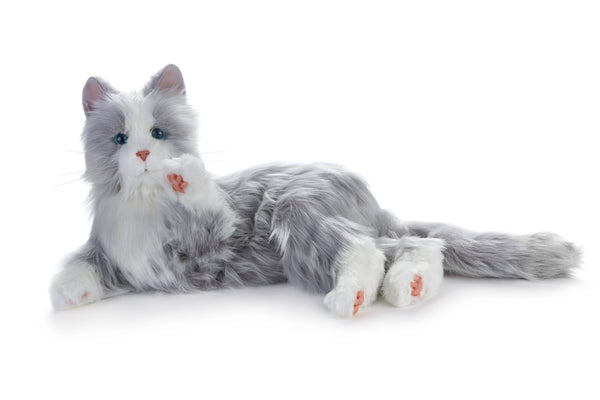 Joy For All- Robotic Silver Cat Companion Pet- NEW W/ DAMAGED BOX