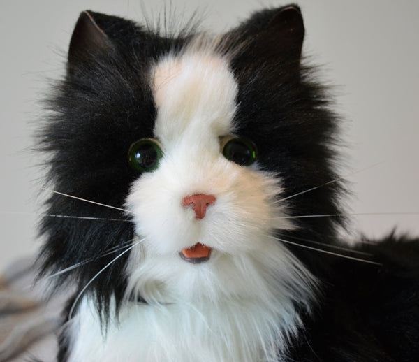 Joy For All- Robotic Black & White Tuxedo Cat Companion Pet- NEW WITH DAMAGED BOX