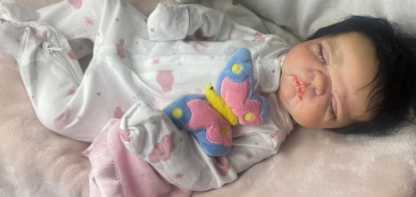 AVAILABLE NOW-  Vinyl Reborn Baby "Maggie"- Full Bodied- For Alzheimer's, Special Needs and Kids