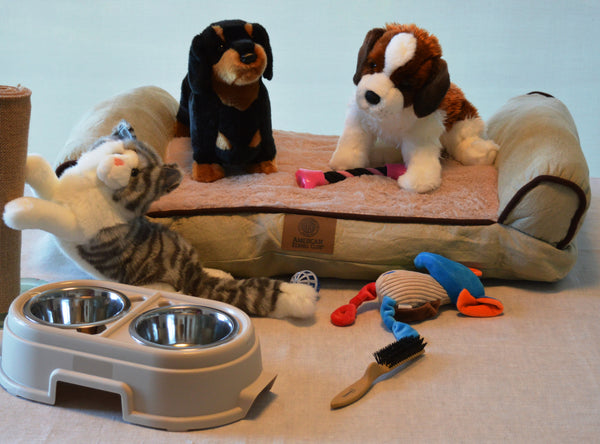 Pet Shop Kit with 3 Memorable Pets for People with Alzheimer's and Memory Care Activity Areas