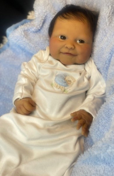 Available Now- Silicone Reborn Sleeping Baby Jaxson- Sculpted by Elsie Rodriguez