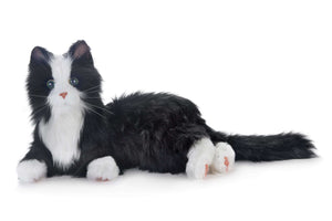 Joy For All- Robotic Black & White Tuxedo Cat Companion Pet