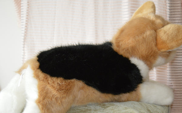 Large Tri-Colored Deluxe Corgi Dog Companion