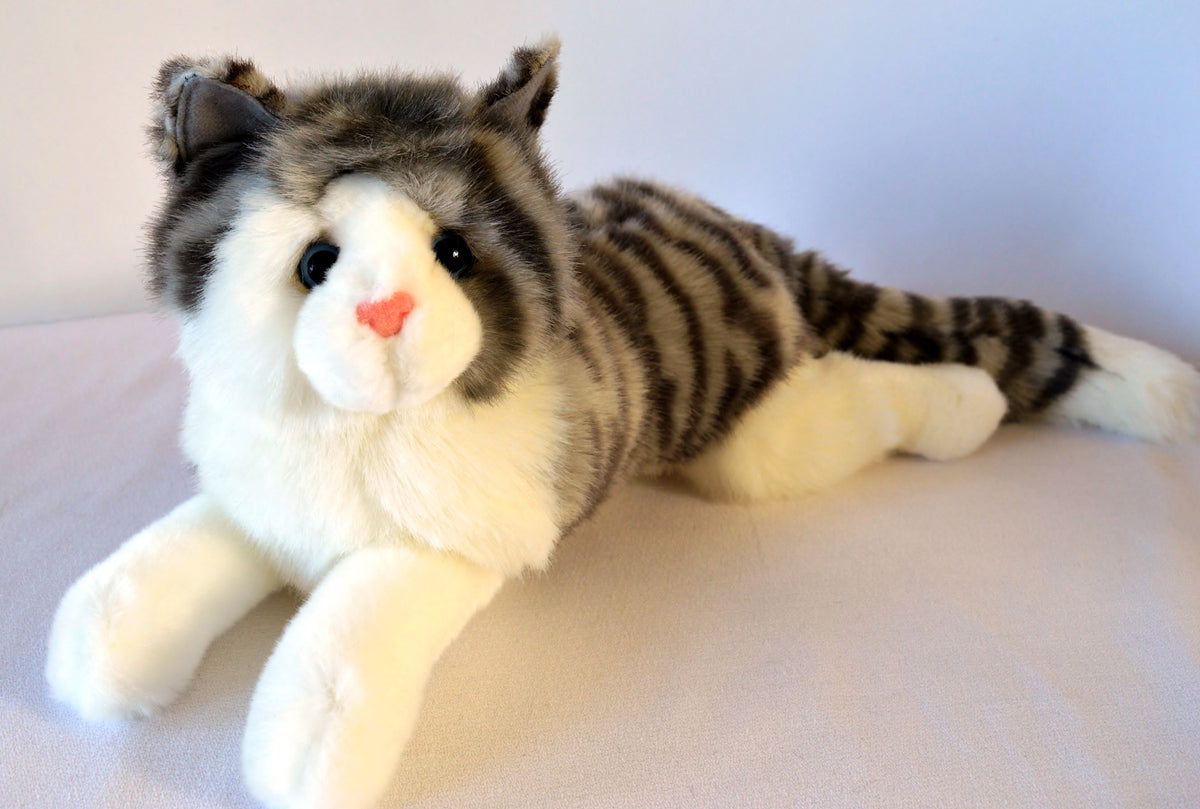 Tiger Striped Cat Stuffed Toy for Seniors and People with Alzheimer's ...