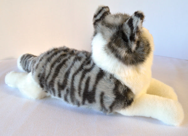 Grey and White Tiger Striped Cat Companion