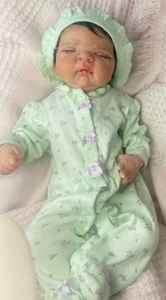AVAILABLE NOW-  Vinyl Reborn Baby "Maggie"- Full Bodied- For Alzheimer's, Special Needs and Kids